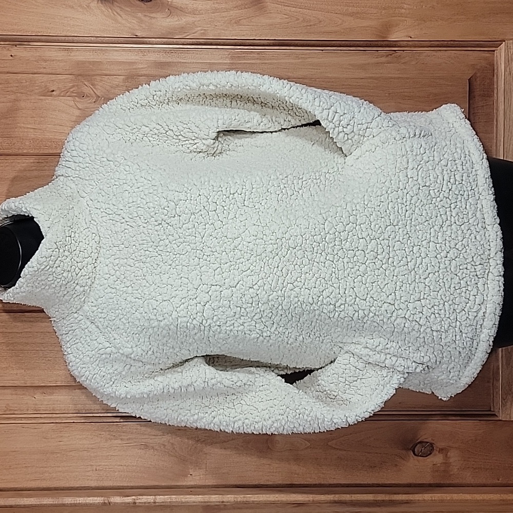 Balance Collection Cream Sherpa Turtleneck Sweater